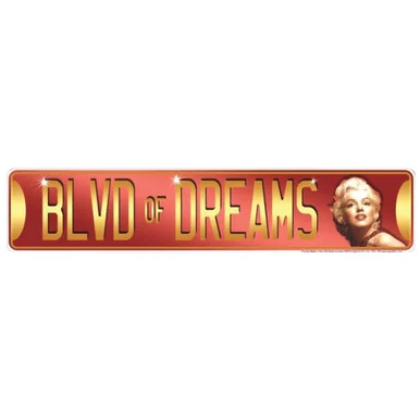 Marilyn Blvd of Dreams Street Sign - Signs 4 Fun