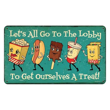 Movie Snacks Metal Sign - Vintage Sign Co.