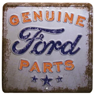 Genuine Ford Parts Distressed Metal Sign - Signs 4 Fun