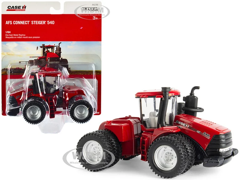 Case AFS Connect Steiger 540 Tractor with Dual Wheels Red "Case IH Agriculture" 1/64 Diecast Model by ERTL TOMY - Case Tractors Models