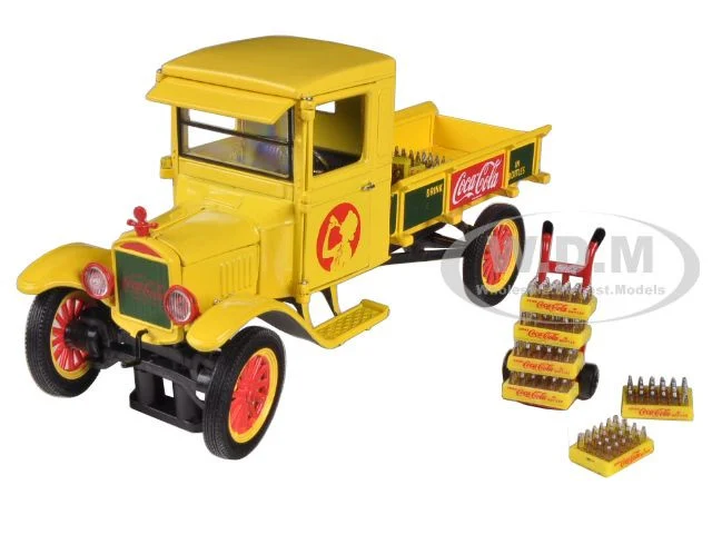 1923 Ford Model TT Coca Cola with Hand Cart and Coca Cola Bottles 1/32 Diecast Model by Motor City Classics - Ford Models