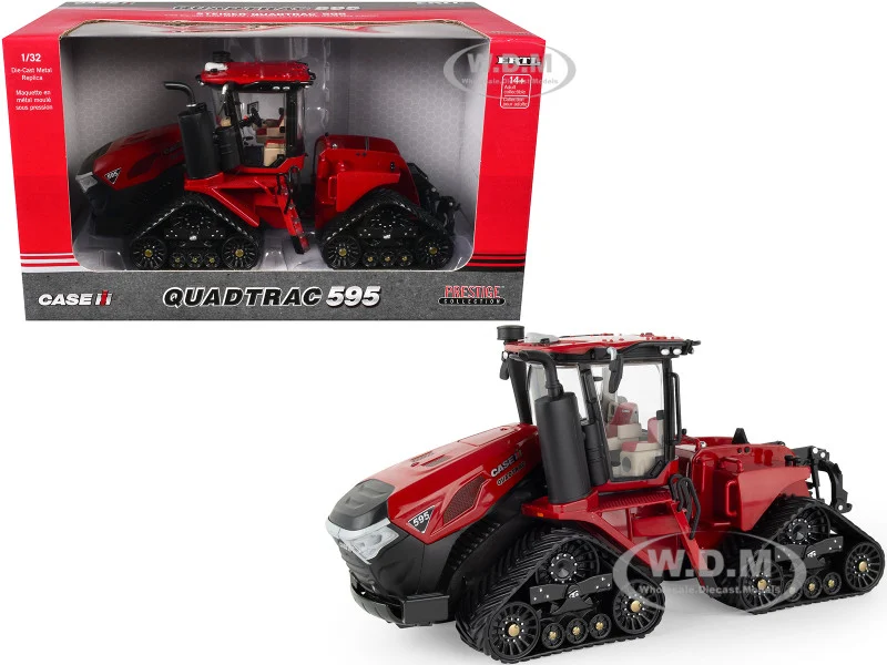 Case IH Steiger Quadtrac 595 Tractor Red "Prestige Collection" Series 1/32 Diecast Model by ERTL TOMY - Case Tractors Models