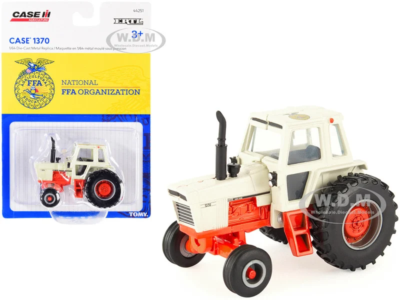 Case 1370 Tractor Beige and Orange with "National FFA Organization" Logo "Case IH Agriculture" Series 1/64 Diecast Model by ERTL TOMY - Case Tractors Models