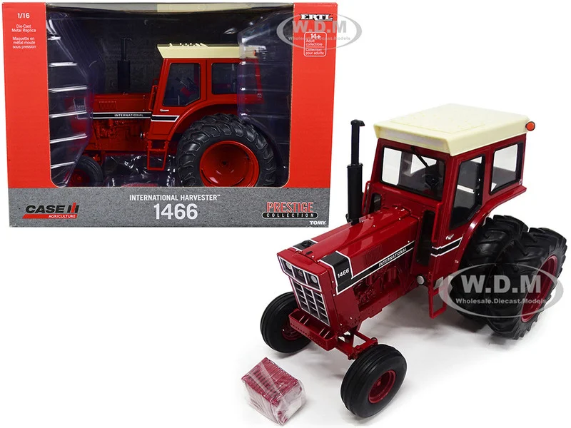 IH International Harvester 1466 Tractor Red with Cream Top "Case IH Agriculture" "Prestige Collection" 1/16 Diecast Model by ERTL TOMY - IH Farmall Models