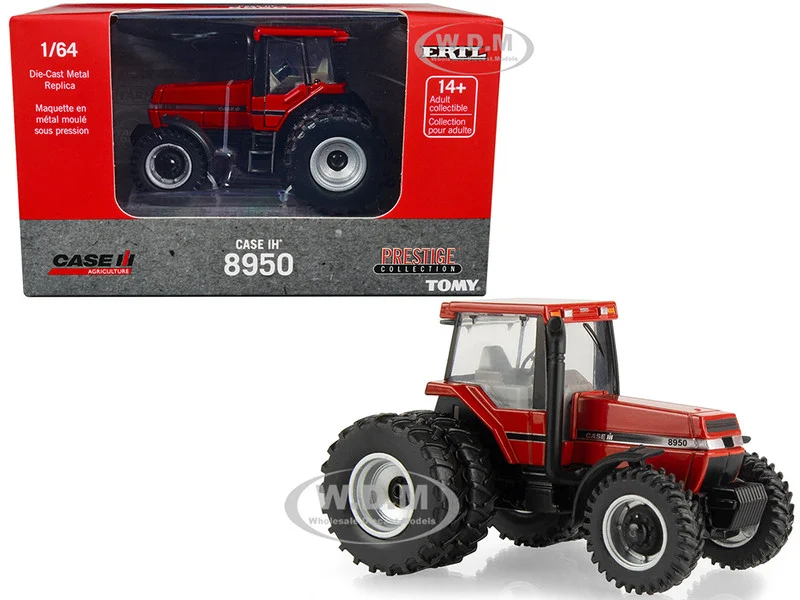 Case IH 8950 Tractor with Dual Wheels Red "Case IH Agriculture" "Prestige Collection" Series 1/64 Diecast Model by ERTL TOMY - Case Tractors Models