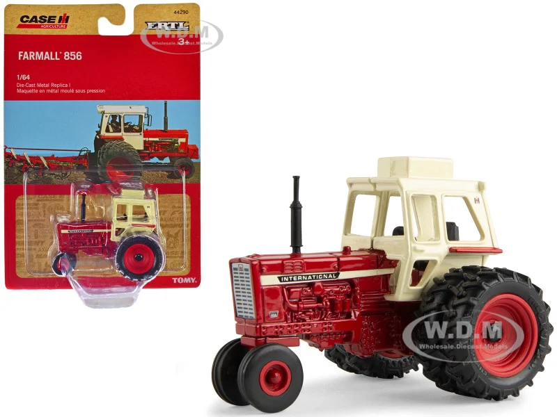 Farmall 856 Tractor Red with Cream Top with Dual Wheels "Case IH Agriculture" 1/64 Diecast Model by ERTL TOMY - IH Farmall Models