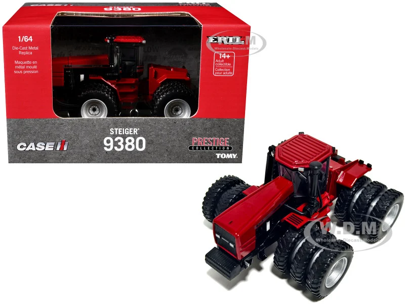 Case IH Steiger 9380 Tractor with Triple Wheels Red "Prestige Collection" Series 1/64 Diecast Model by ERTL TOMY - Case Tractors Models