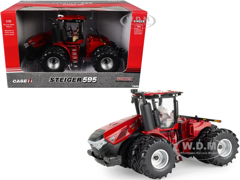 Case IH Steiger 595 Tractor with Dual Wheels Red "Prestige Collection" Series 1/32 Diecast Model by ERTL TOMY - Case Tractors Models