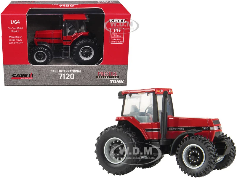 Case International 7120 Tractor Red "Prestige Collection" "Case Agriculture" Series 1/64 Diecast Model by ERTL TOMY - Case Tractors Models