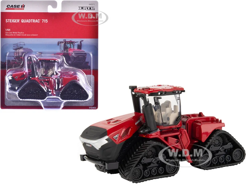 Case IH Steiger Quadtrac 715 Tractor Red "Case IH Agriculture" Series 1/64 Diecast Model by ERTL TOMY - Case Tractors Models