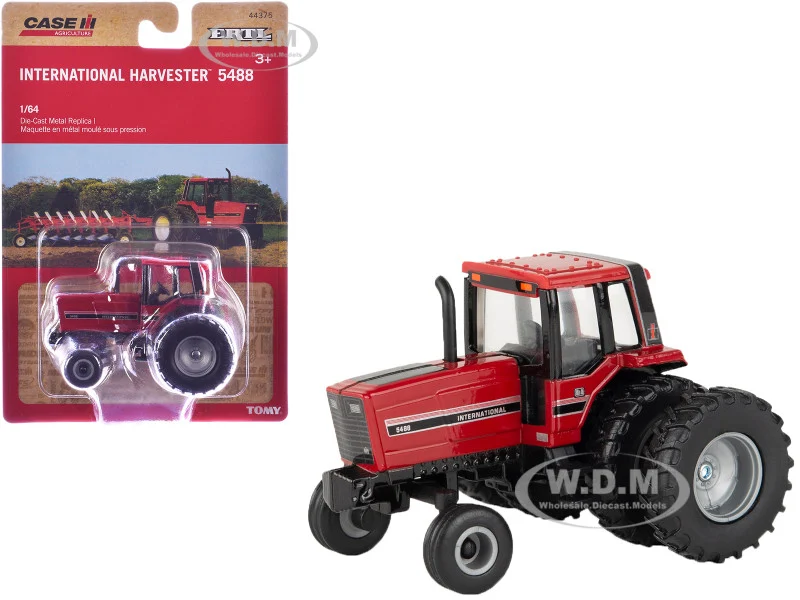 International Harvester 5488 Tractor Red with Black Stripes "Case IH Agriculture" Series 1/64 Diecast Model by ERTL TOMY - IH Farmall Models