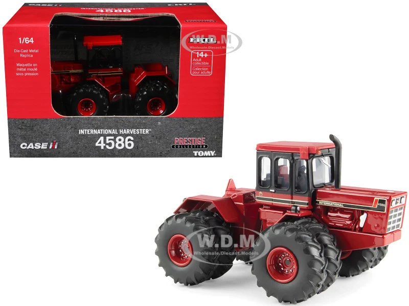 International Harvester 4586 Tractor with Dual Wheels Red "Prestige Collection" Series 1/64 Diecast Model by ERTL TOMY - International Models
