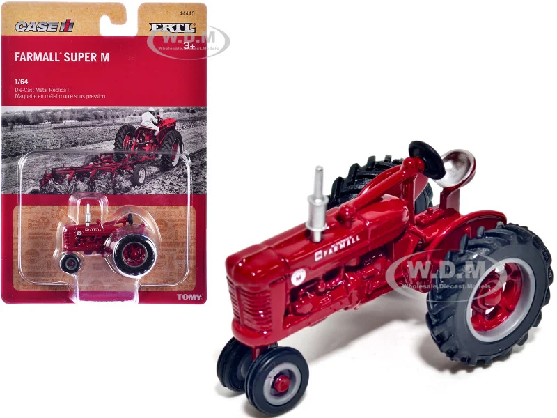 Farmall Super M Narrow Front Tractor Red 1/64 Diecast Model by ERTL TOMY - IH Farmall Models