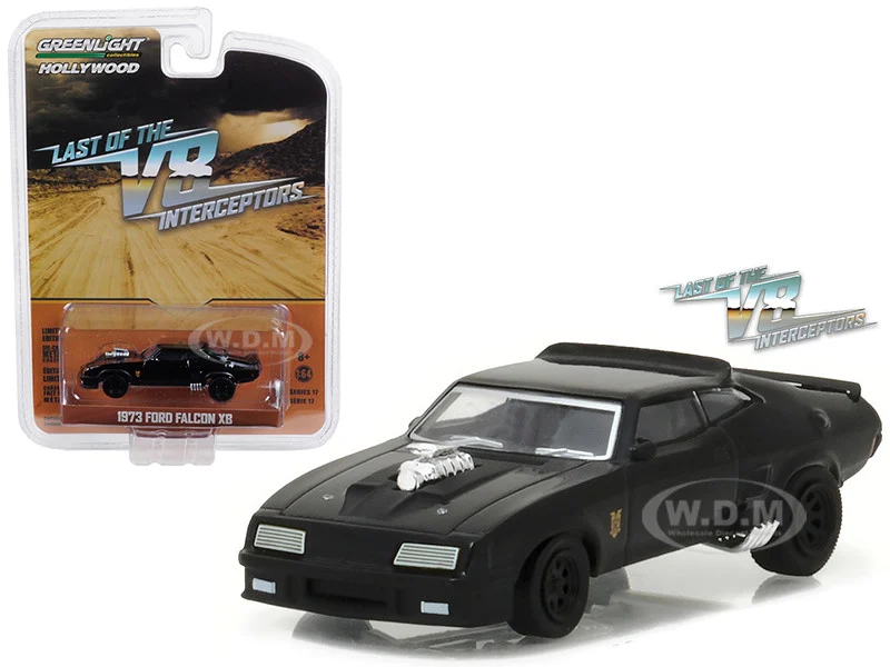 1973 Ford Falcon XB Black "Last of the V8 Interceptors" (1979) Movie "Hollywood Series" Release 17 1/64 Diecast Model Car by Greenlight - Ford Models