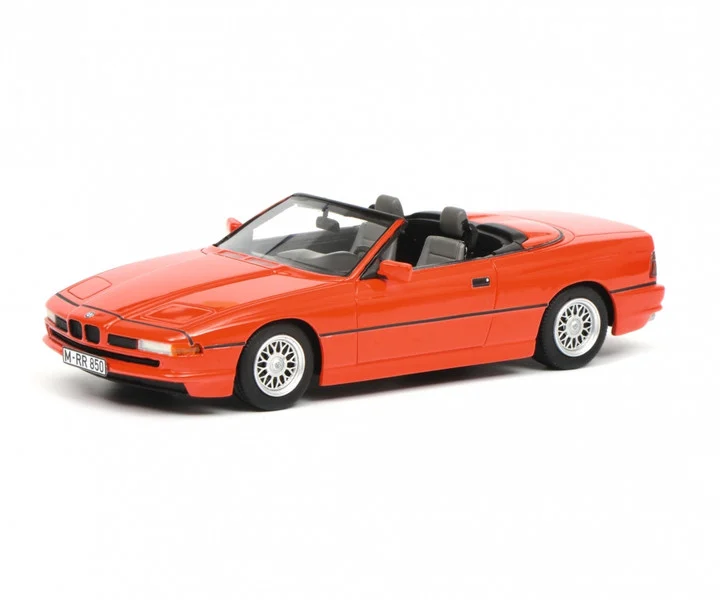BMW 850i Cabriolet Red Limited Edition to 500 pieces Worldwide 1/18 Model Car by Schuco - BMW Models