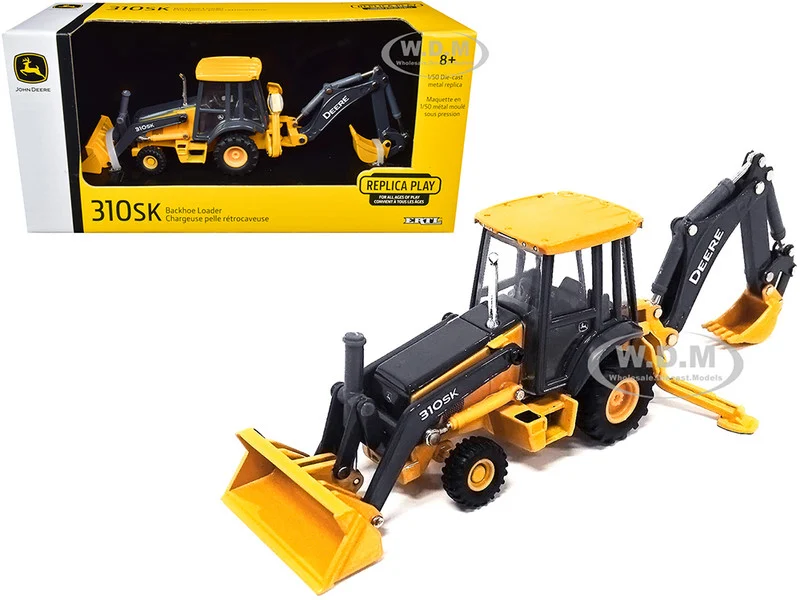 John Deere 310SK Backhoe Loader "Prestige Collection" 1/50 Diecast Model by ERTL TOMY - Construction Models