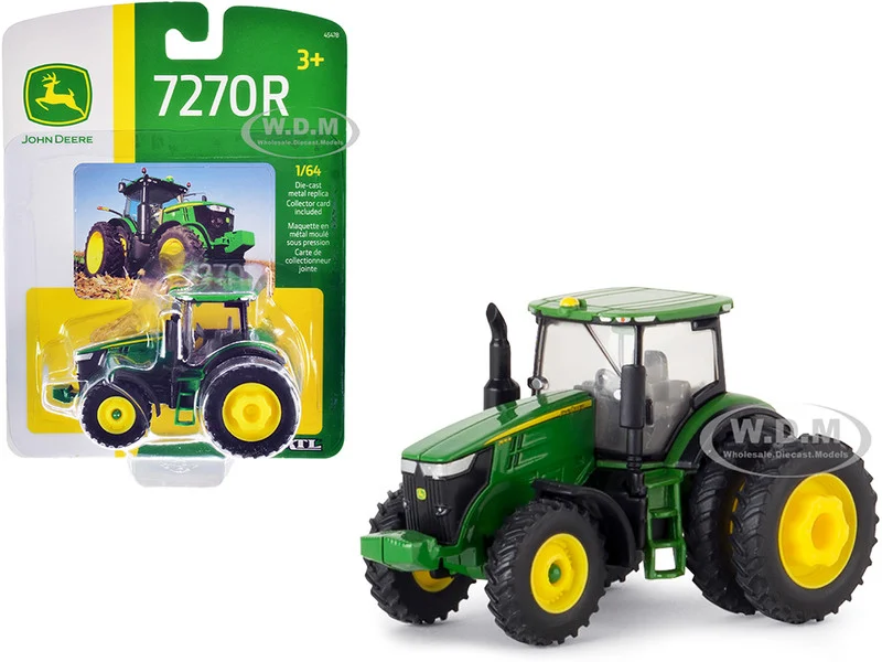 John Deere 7270R Tractor with Dual Rear Wheels 1/64 Diecast Model by ERTL TOMY - John Deere Models