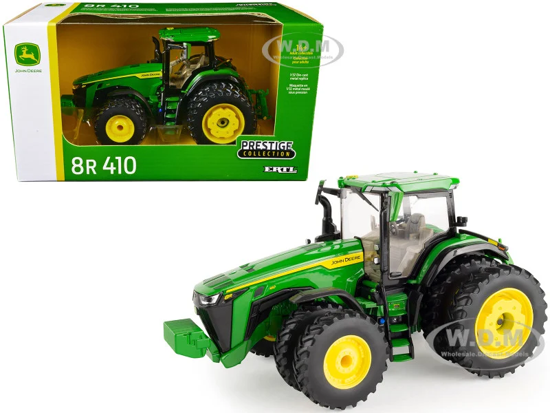 John Deere 8R 410 Tractor with Dual Wheels Green "Prestige Collection" 1/32 Diecast Model by ERTL TOMY - John Deere Models