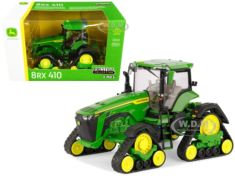 John Deere 8RX 410 Tracked Tractor Green "Prestige Collection" Series 1/32 Diecast Model by ERTL TOMY - John Deere Models