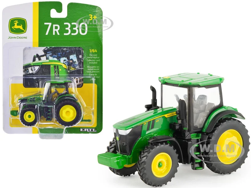 John Deere 7R 330 Tractor Green 1/64 Diecast Model by ERTL TOMY - John Deere Models