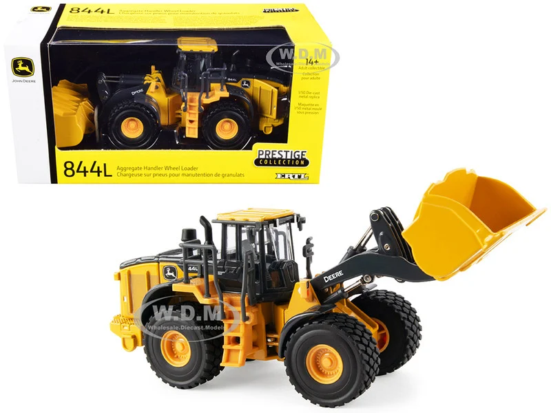 John Deere 844L Aggregate Handler Wheel Loader "Prestige Collection" Series 1/50 Diecast Model by ERTL TOMY - Construction Models