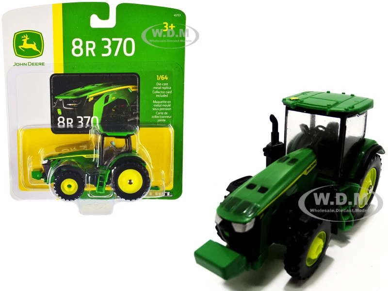 John Deere 8R 370 Tractor Green 1/64 Diecast Model by ERTL TOMY - John Deere Models