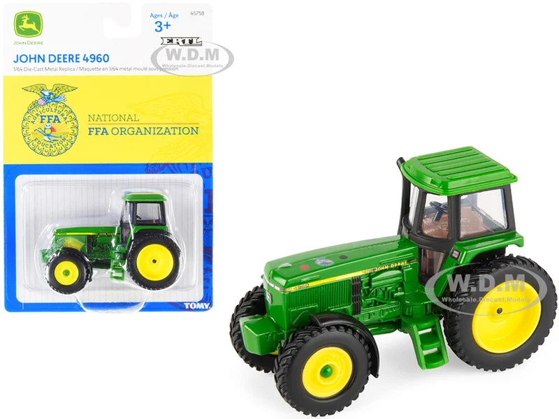 John Deere 4960 Tractor Green with "National FFA Organization" Logo 1/64 Diecast Model by ERTL TOMY - John Deere Models