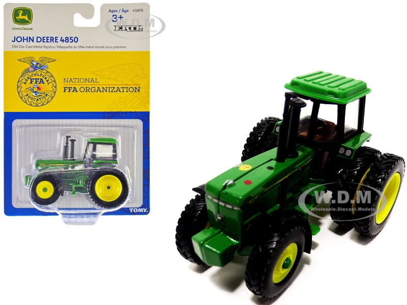 John Deere 4850 Tractor with Dual Wheels Green "National FFA Organization" 1/64 Diecast Model by ERTL TOMY - John Deere Models