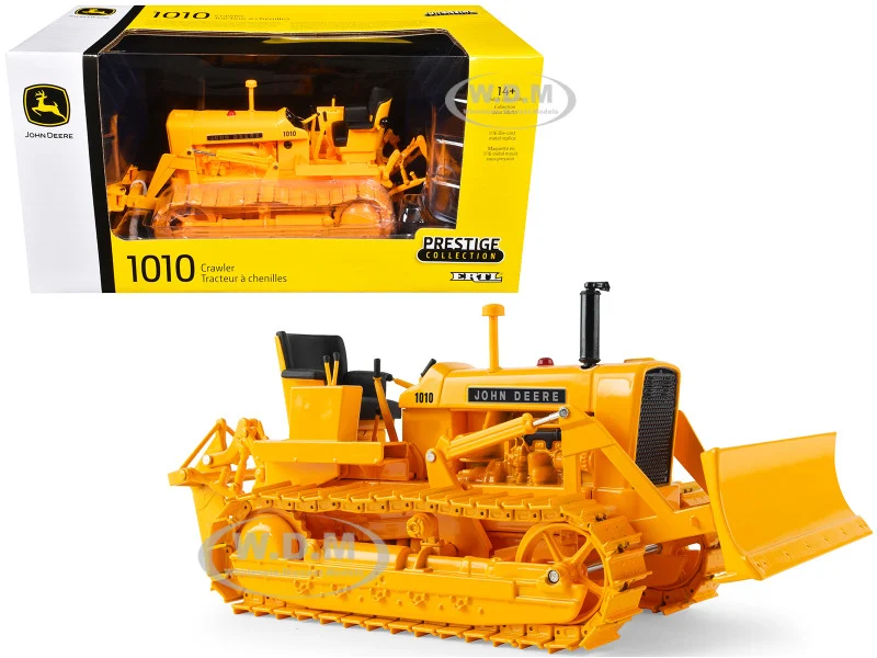 John Deere 1010 Crawler Dozer Yellow "Prestige Collection" 1/16 Diecast Model by ERTL TOMY - John Deere Models