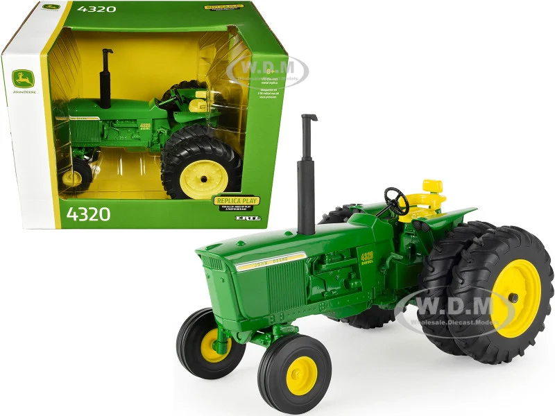 John Deere 4320 Diesel Tractor with Dual Wheels Green "Replica Play" Series 1/16 Diecast Model by ERTL TOMY - John Deere Models