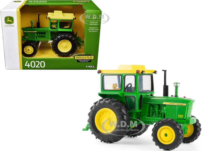 John Deere 4020 Tractor Green with Yellow Top "Replica Play" Series 1/32 Diecast Model by ERTL TOMY - John Deere Models