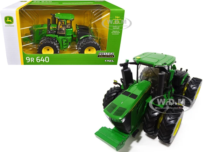 John Deere 9R 640 Tractor with Dual Wheels Green "Prestige Collection" 1/32 Diecast Model by ERTL TOMY - John Deere Models