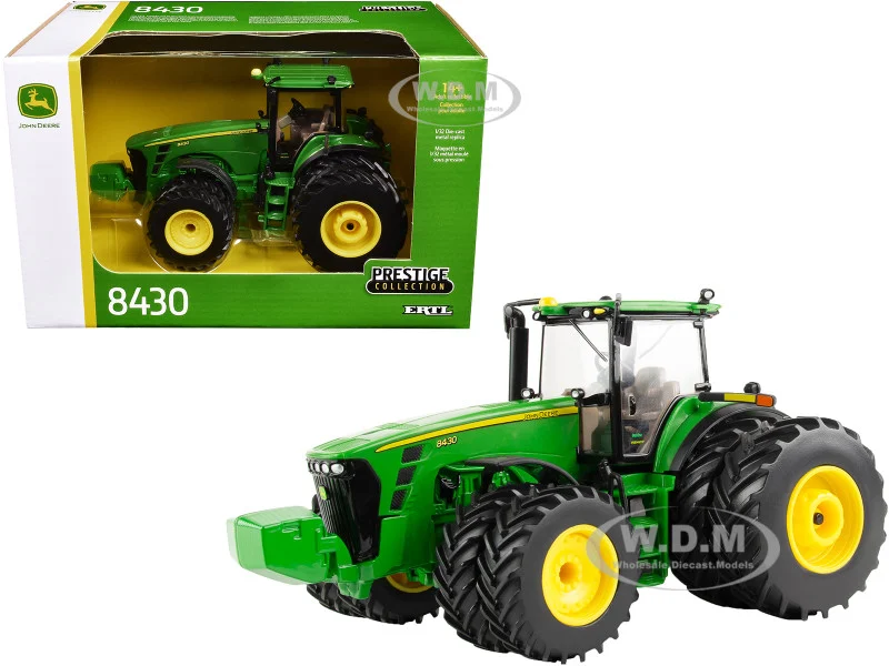 John Deere 8430 Tractor with Dual Wheels Green "Prestige Collection" 1/32 Diecast Model by ERTL TOMY - John Deere Models