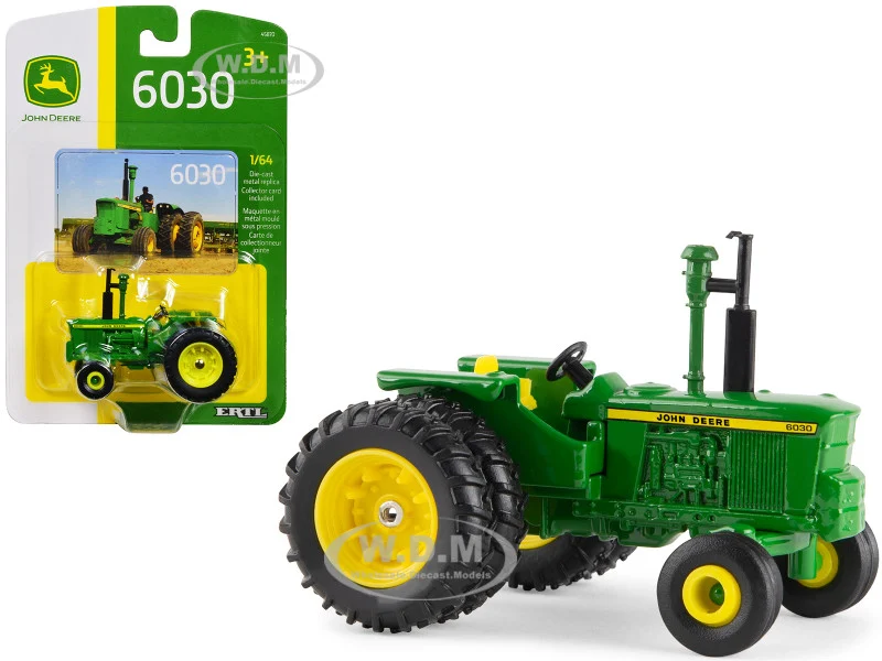 John Deere 6030 Dual Wheel Tractor Green 1/64 Diecast Model by ERTL TOMY - John Deere Models