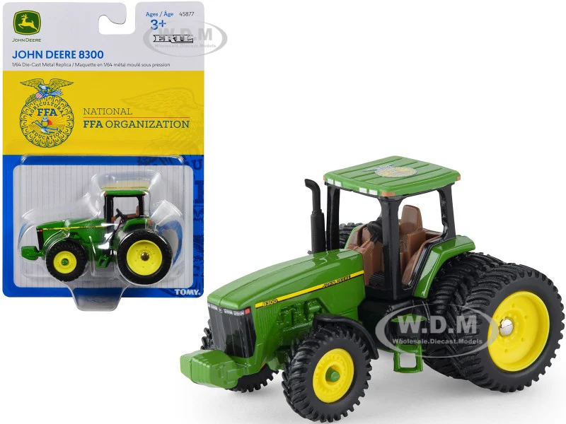 John Deere 8300 Dual Wheel Tractor Green "National FFA Organization" Series 1/64 Diecast Model by ERTL TOMY - John Deere Models
