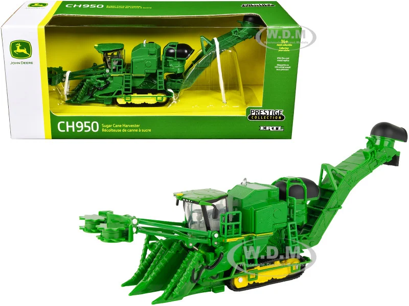 John Deere CH950 Sugar Cane Harvester Green "Prestige Collection" 1/64 Diecast Model by ERTL TOMY - John Deere Models
