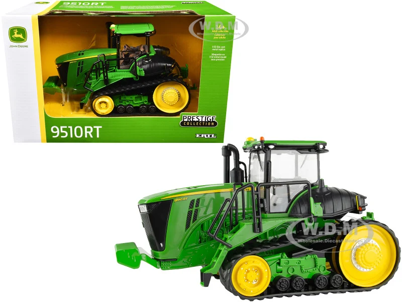 John Deere 9510RT Tractor with Tracks Green "Prestige Collection" 1/32 Diecast Model by ERTL TOMY - John Deere Models