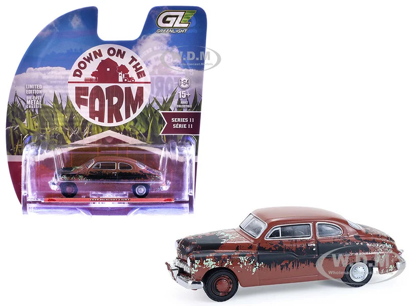 1949 Mercury Eight "Barn Find" Brown (Rusted) "Down on the Farm" Series 11 1/64 Diecast Model by Greenlight - Mercury Models