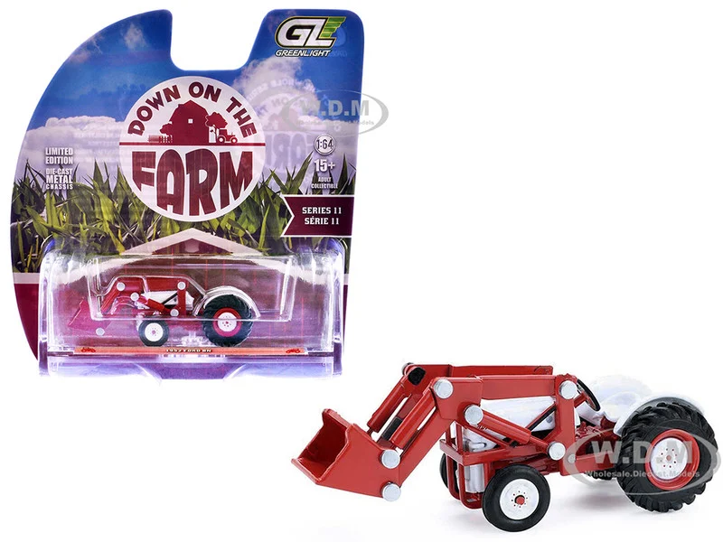 1952 Ford 8N Tractor Red and White "Down on the Farm" Series 11 1/64 Diecast Model by Greenlight - Ford Models