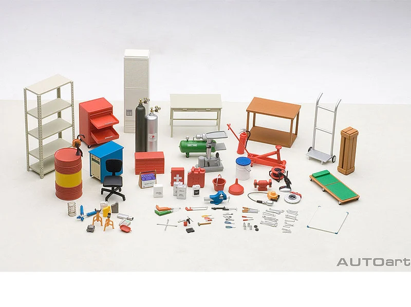Garage Kit Set for 1/18 Scale Models by Autoart - Accessories