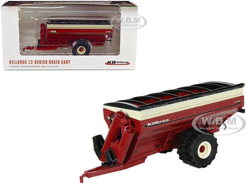 Killbros 1113 Grain Cart with Flotation Tires Red 1/64 Diecast Model by SpecCast - Tractors & Farm Models