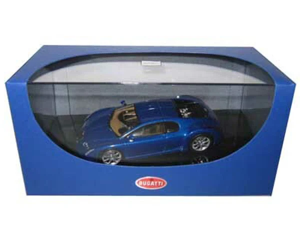 Bugatti Chiron EB 18.3 Blue 1/43 Diecast Model Car by Autoart - Bugatti Models