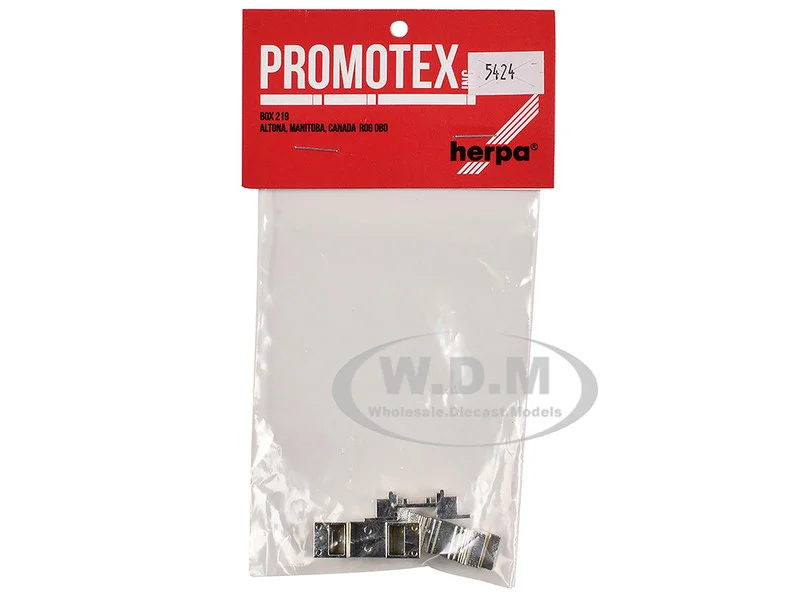Peterbilt Truck Steps Chrome Set of 3 pieces 1/87 (HO) Plastic Model by Promotex - Accessories
