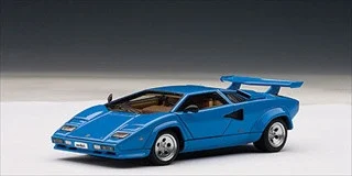 Lamborghini Countach 5000 S Blue 1/43 Diecast Model Car by Autoart - Lamborghini Models