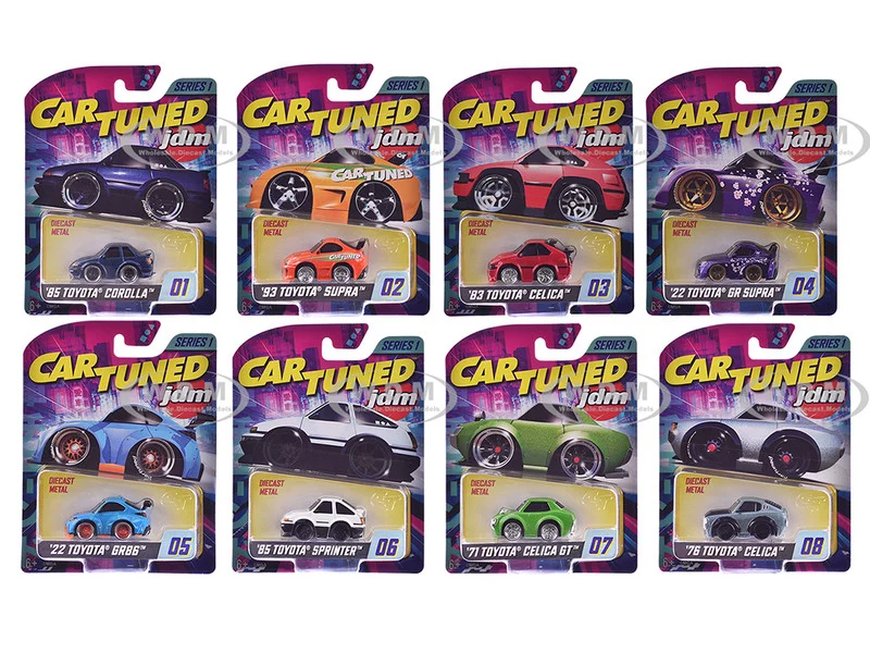 JDM Tuners Series 1 Set of 8 Pieces Diecast Model Cars by CarTuned - Other