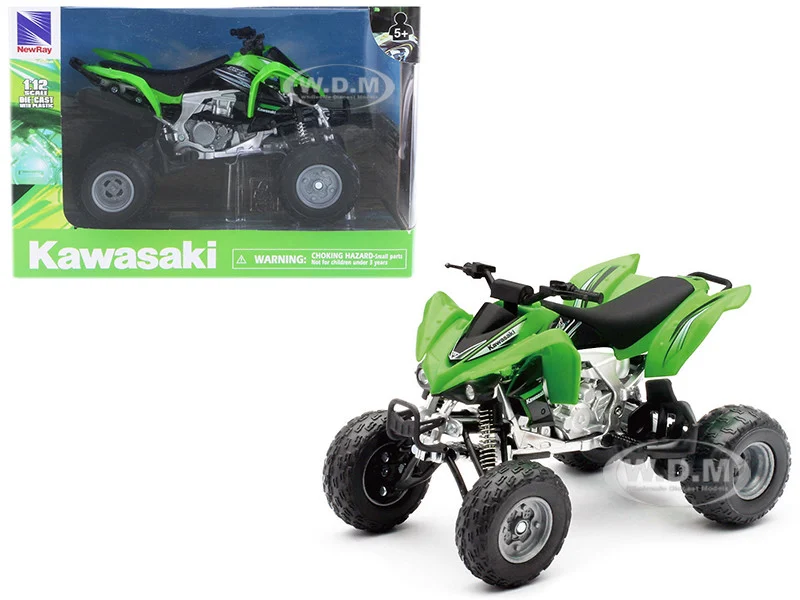 Kawasaki KFX 450R ATV Green 1/12 Motorcycle Model by New Ray - Kawasaki Motorcycles