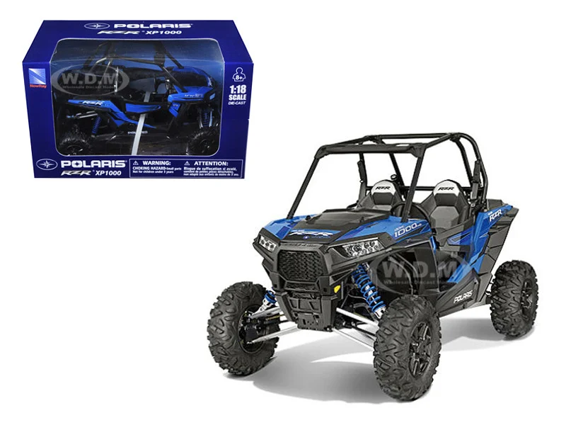 Polaris RZR XP 1000 Dune Buggy Blue 1/18 Diecast Model by New Ray - Polaris Models
