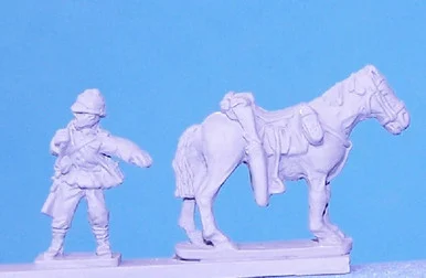 PIG220070 - BRITISH CAVALRY HORSES AND HORSE HOLDERS