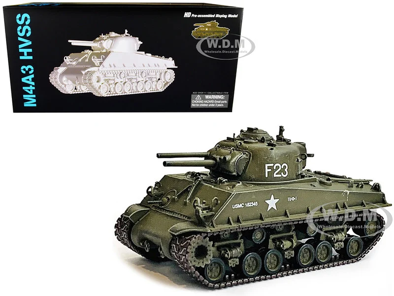 United States M4A3 HVSS POA-CWS-H5 Flamethrower Tank Olive Drab F-23 "US Marine Corps, Korea" (1951) "NEO Dragon Armor" Series 1/72 Plastic Model by Dragon Models