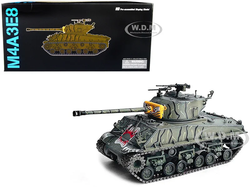 United States M4A3E8 Sherman "Tiger Face" Tank "24th Infantry Div., Han River, Korea" (1951) "NEO Dragon Armor" Series 1/72 Plastic Model by Dragon Models - Military Models